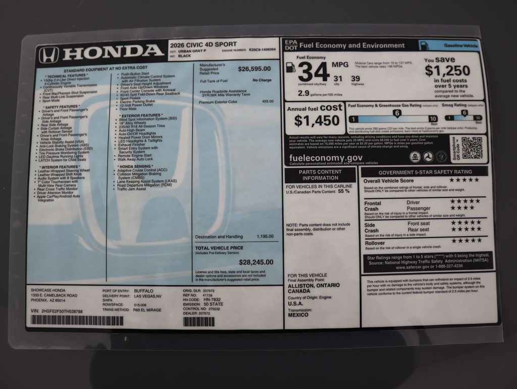 Thumbnail: 2026 Honda Civic - 9