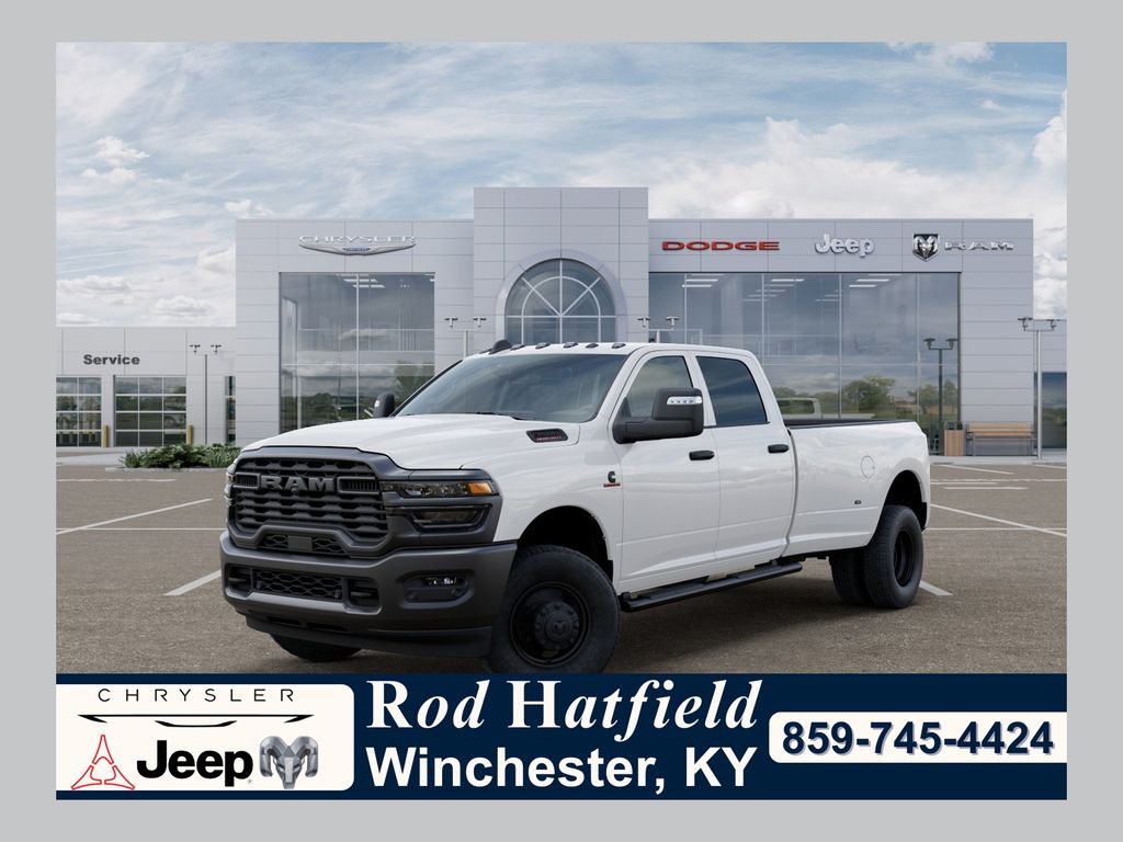 Bright White Clearcoat 2026 RAM 3500 Tradesman Crew Cab LB DRW 4WD Pickup Truck Four-Wheel Drive 8-Speed Automatic