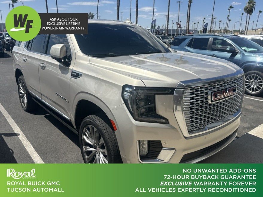 Brown (Pearl Beige Metallic) 2021 GMC Yukon SUV / Crossover Four-Wheel Drive