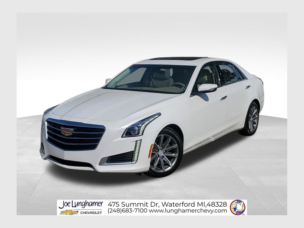 Crystal White Tricoat 2016 Cadillac CTS 2.0T Luxury AWD Sedan All-Wheel Drive 8-Speed Automatic