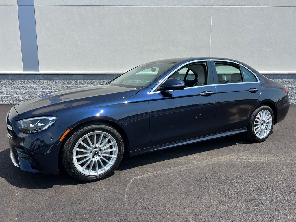 Nautical Blue Metallic 2023 Mercedes-Benz E-Class Sedan All-Wheel Drive 9-Speed Automatic