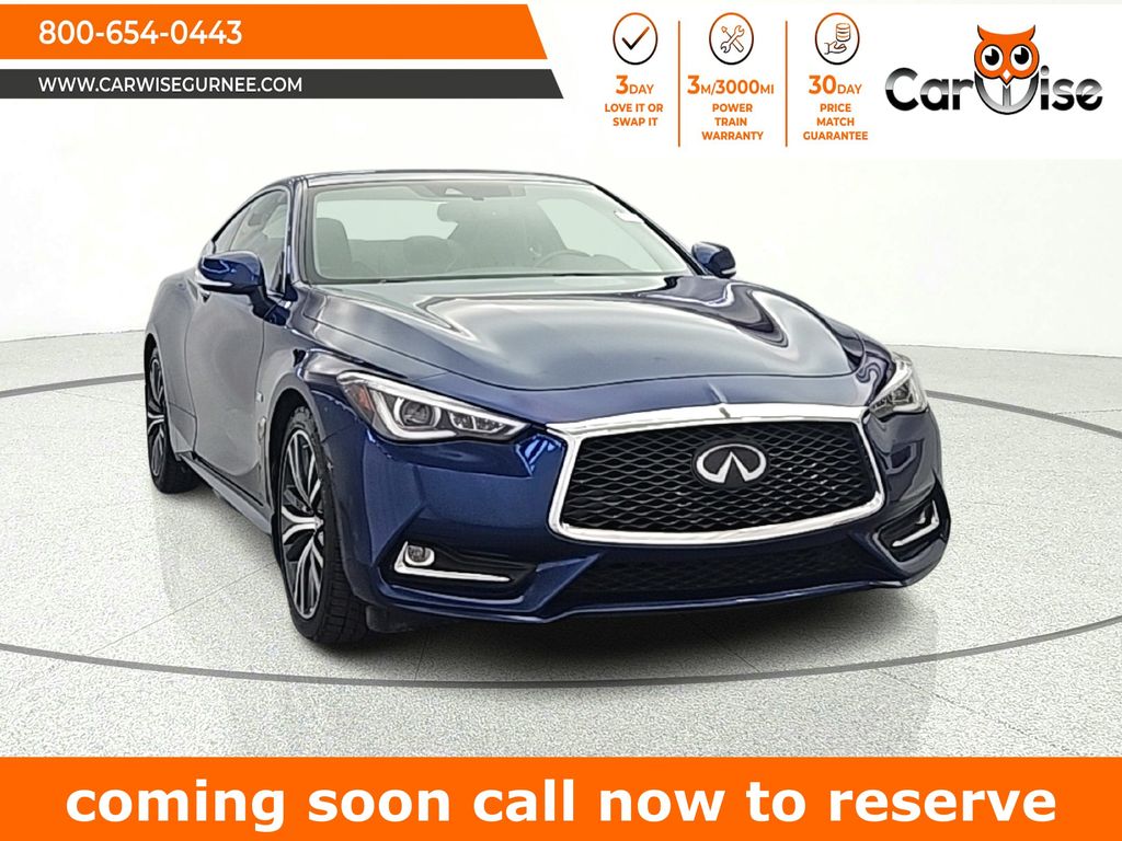 Iridium Blue 2019 INFINITI Q60 3.0t Luxe Coupe AWD Coupe All-Wheel Drive 7-Speed Automatic