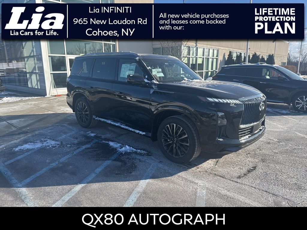 Mineral Black/Graphite Shadow 2026 INFINITI QX80 Autograph 4WD SUV / Crossover All-Wheel Drive 9-Speed Automatic