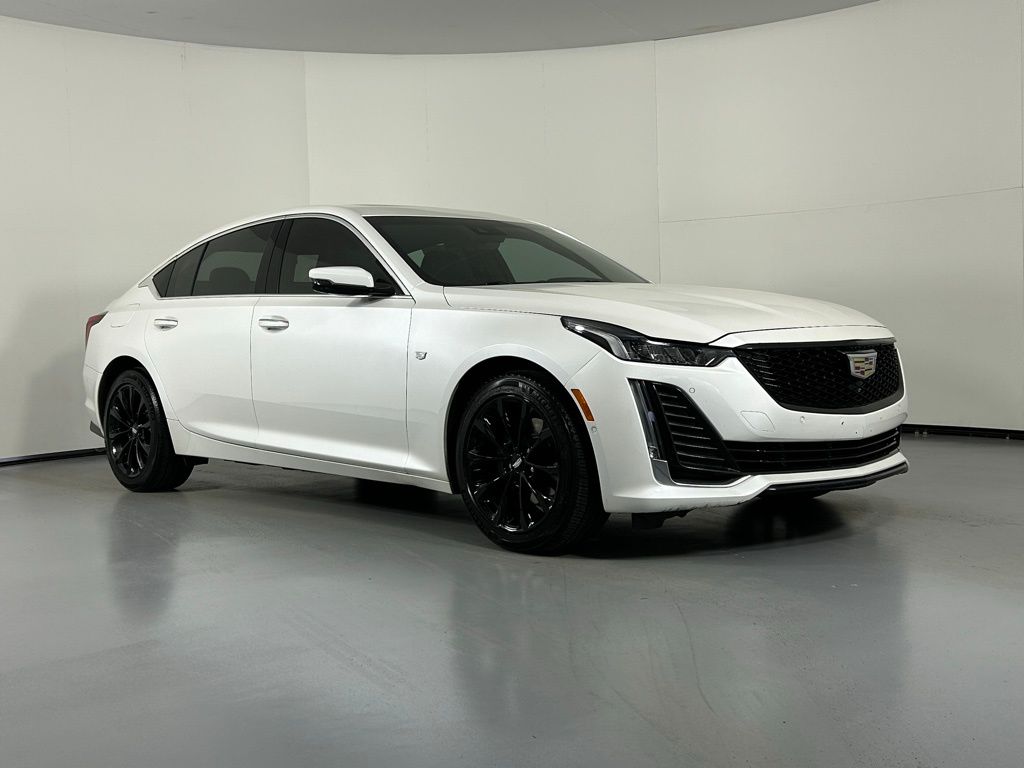 Crystal White Tricoat 2022 Cadillac CT5 Premium Luxury AWD Sedan All-Wheel Drive Automatic