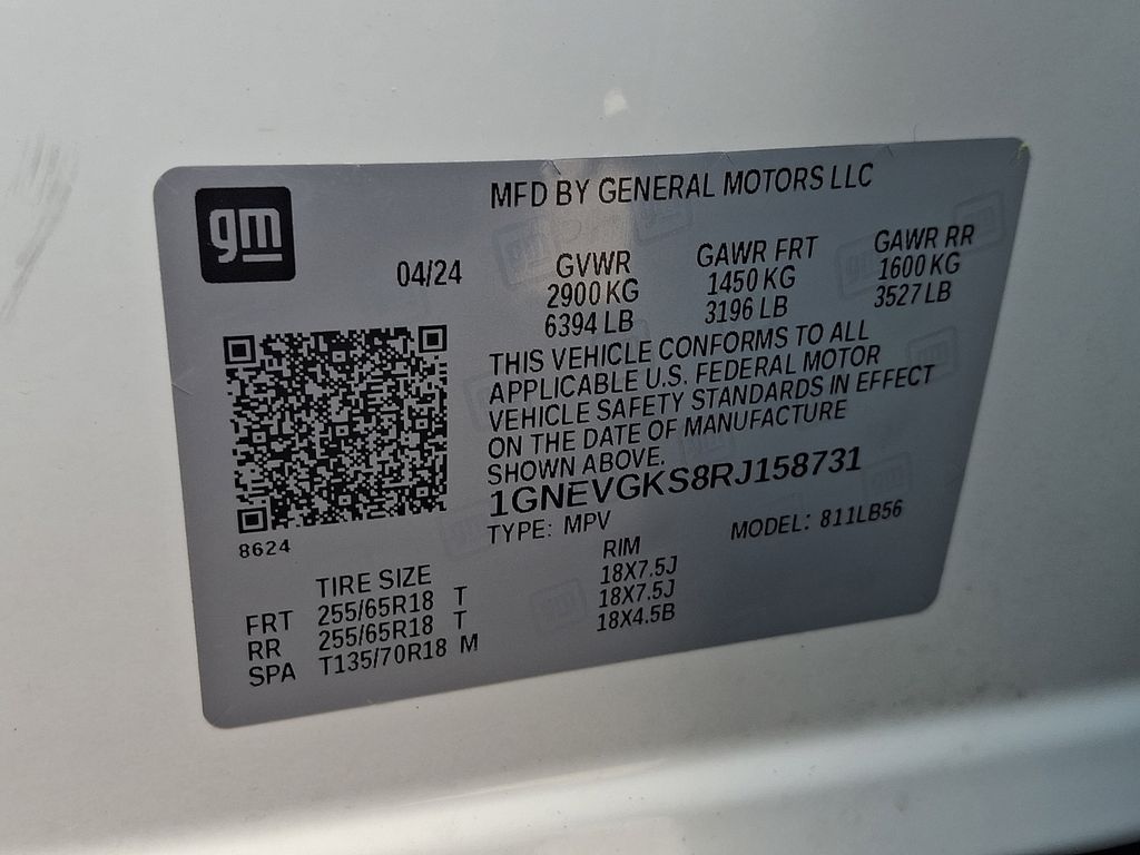 2024 Chevrolet Traverse LT White at Carlisle Cadillac Buick GMC