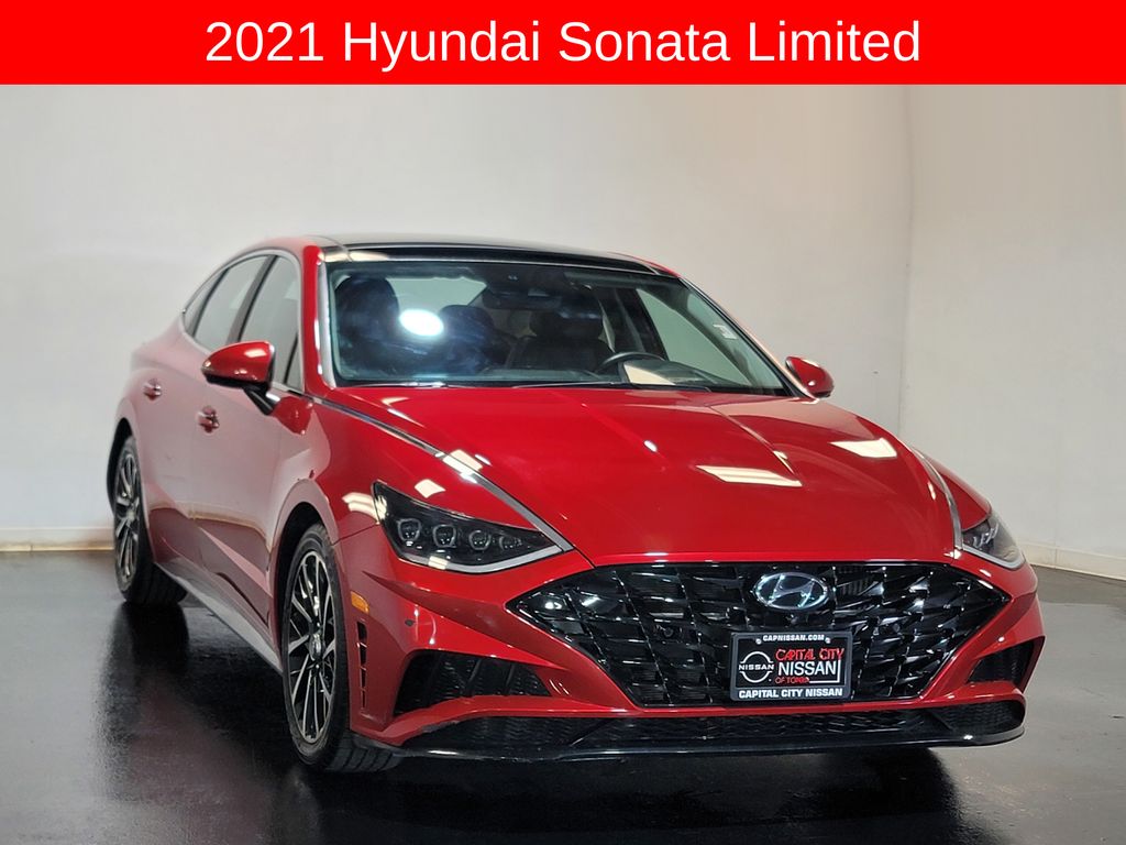 Used 2021 Hyundai Sonata Limited with VIN 5NPEH4J20MH072461 for sale in Kansas City