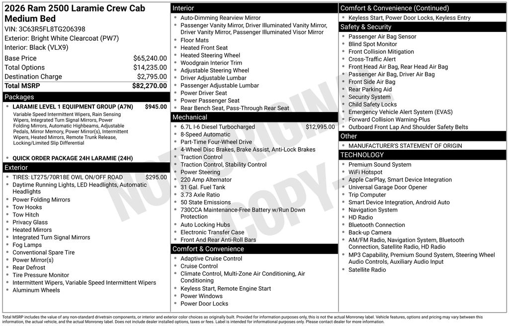Used 2026 Ram 2500 Truck