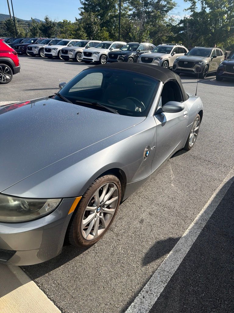 Silver Gray Metallic 2007 BMW Z4 Convertible Rear-Wheel Drive 6-Speed Automatic