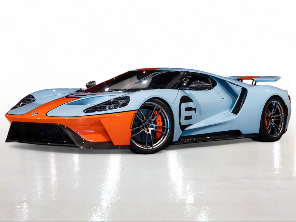 Blue 2020 Ford GT RWD Coupe Rear-Wheel Drive 7-Speed Automatic