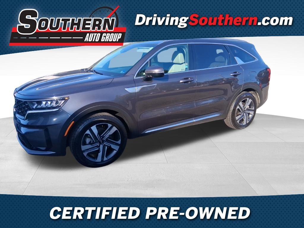 Gray (Platinum Graphite) 2023 Kia Sorento Hybrid EX AWD SUV / Crossover All-Wheel Drive 6-Speed Automatic
