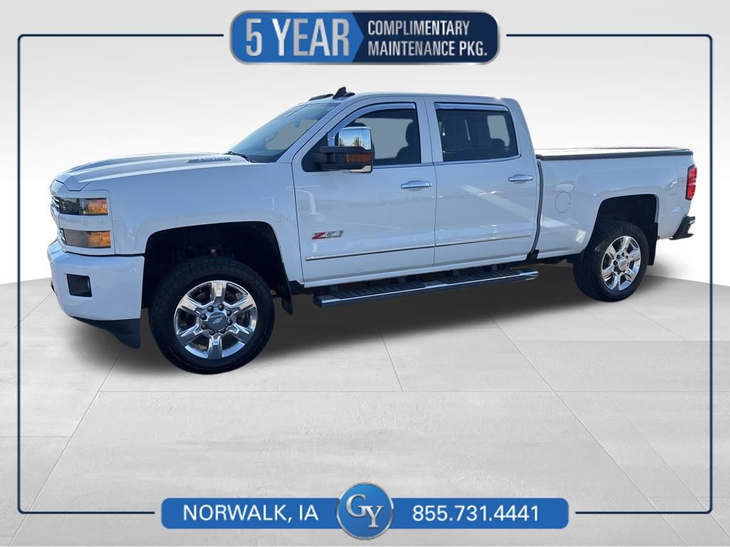 Summit White 2018 Chevrolet Silverado 2500HD LTZ Crew Cab 4WD Pickup Truck Four-Wheel Drive 6-Speed Automatic