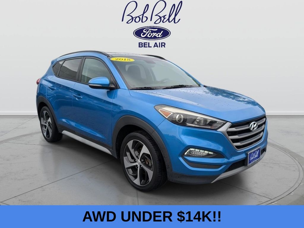 Caribbean Blue 2018 Hyundai Tucson 1.6T Value AWD SUV / Crossover All-Wheel Drive 7-Speed Automatic