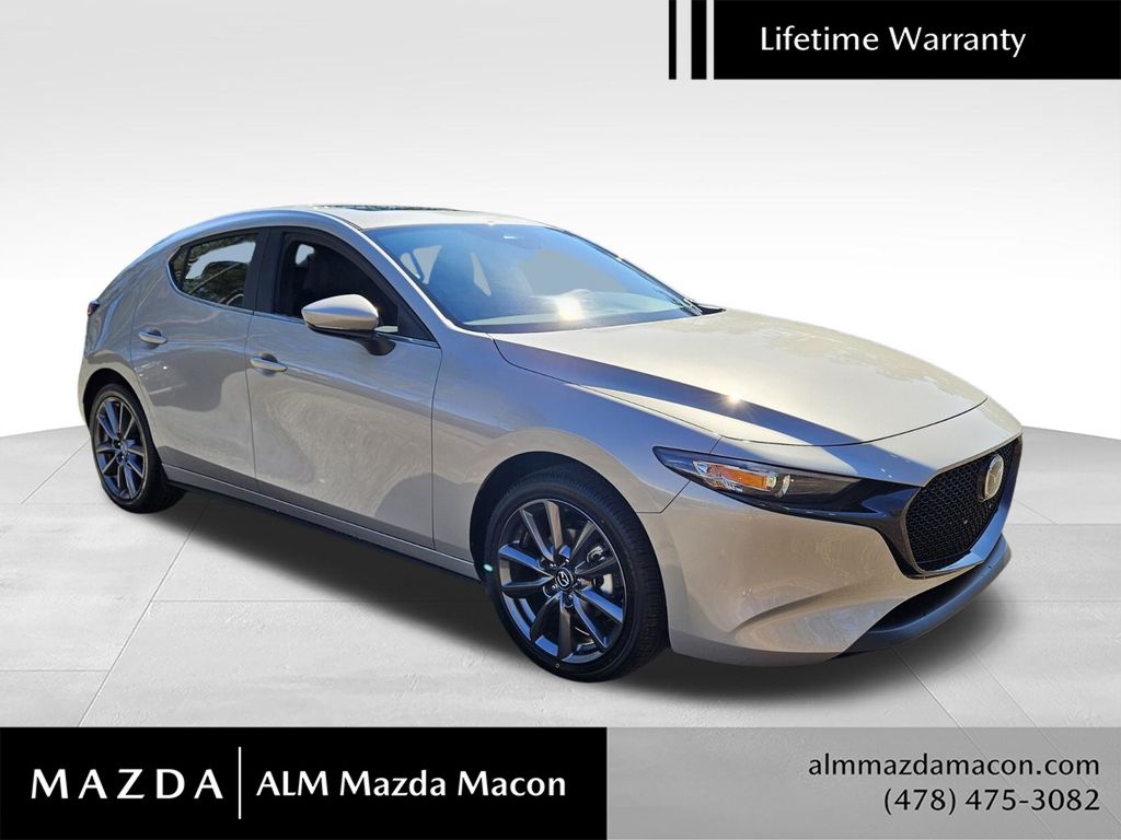 Gray (Platinum Quartz Metallic) 2026 Mazda MAZDA3 Hatchback Front-Wheel Drive 6-Speed Automatic