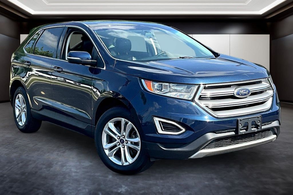 Blue 2017 Ford Edge SUV / Crossover All-Wheel Drive 6-Speed Automatic