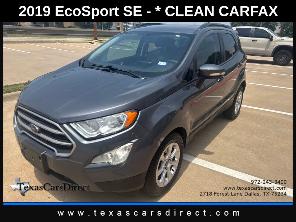 Silver (Smoke Metallic) 2019 Ford EcoSport SE FWD SUV / Crossover Front-Wheel Drive 6-Speed Automatic