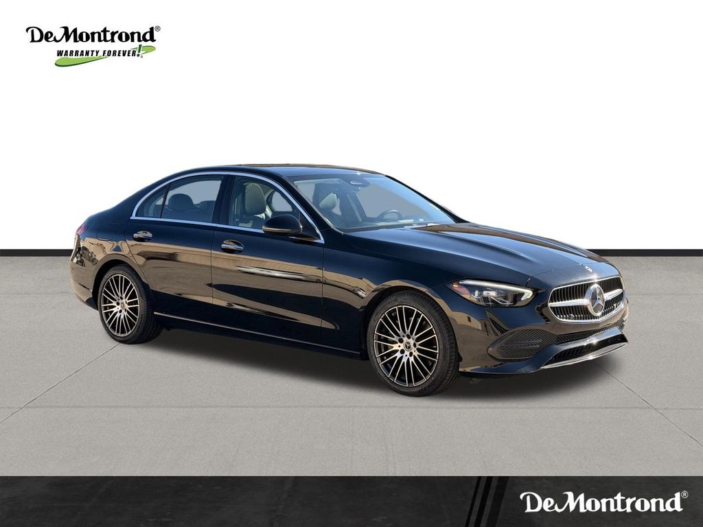Used 2023 Obsidian Black Metallic Mercedes-Benz C 300 image 3