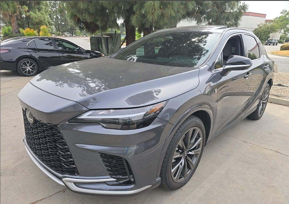 Cloudburst Gray 2025 Lexus RX Hybrid 350h F SPORT Design AWD SUV / Crossover All-Wheel Drive Continuously Variable Transmission