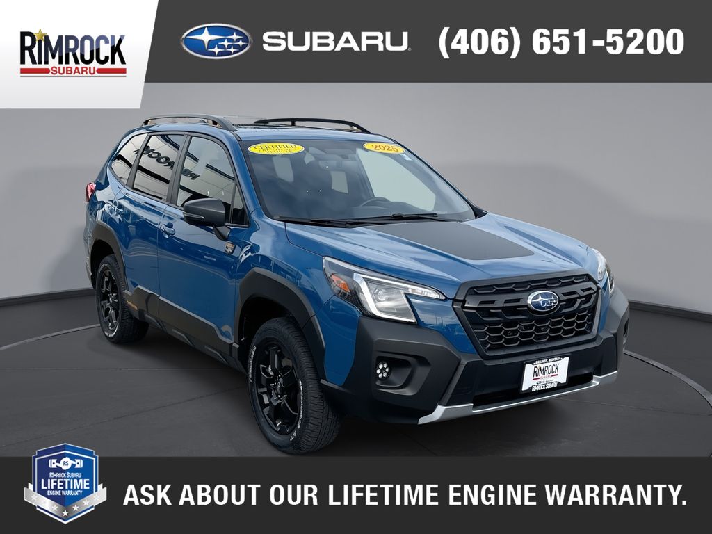 Geyser Blue 2025 Subaru Forester Wilderness Crossover AWD SUV / Crossover All-Wheel Drive Continuously Variable Transmission