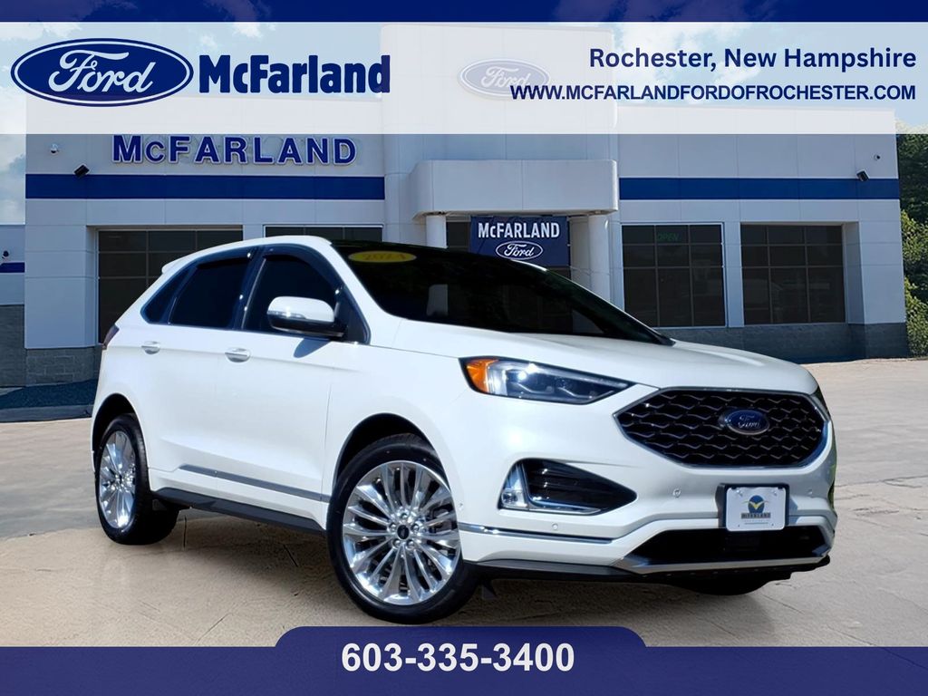 White Metallic 2024 Ford Edge SUV / Crossover All-Wheel Drive 8-Speed Automatic