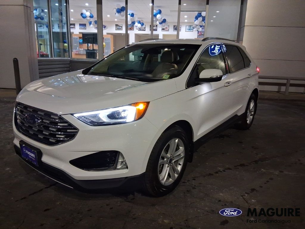 Oxford White 2019 Ford Edge SEL AWD SUV / Crossover All-Wheel Drive 8-Speed Automatic