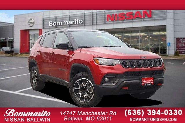 Red 2025 Jeep Compass SUV / Crossover Four-Wheel Drive 8-Speed Automatic