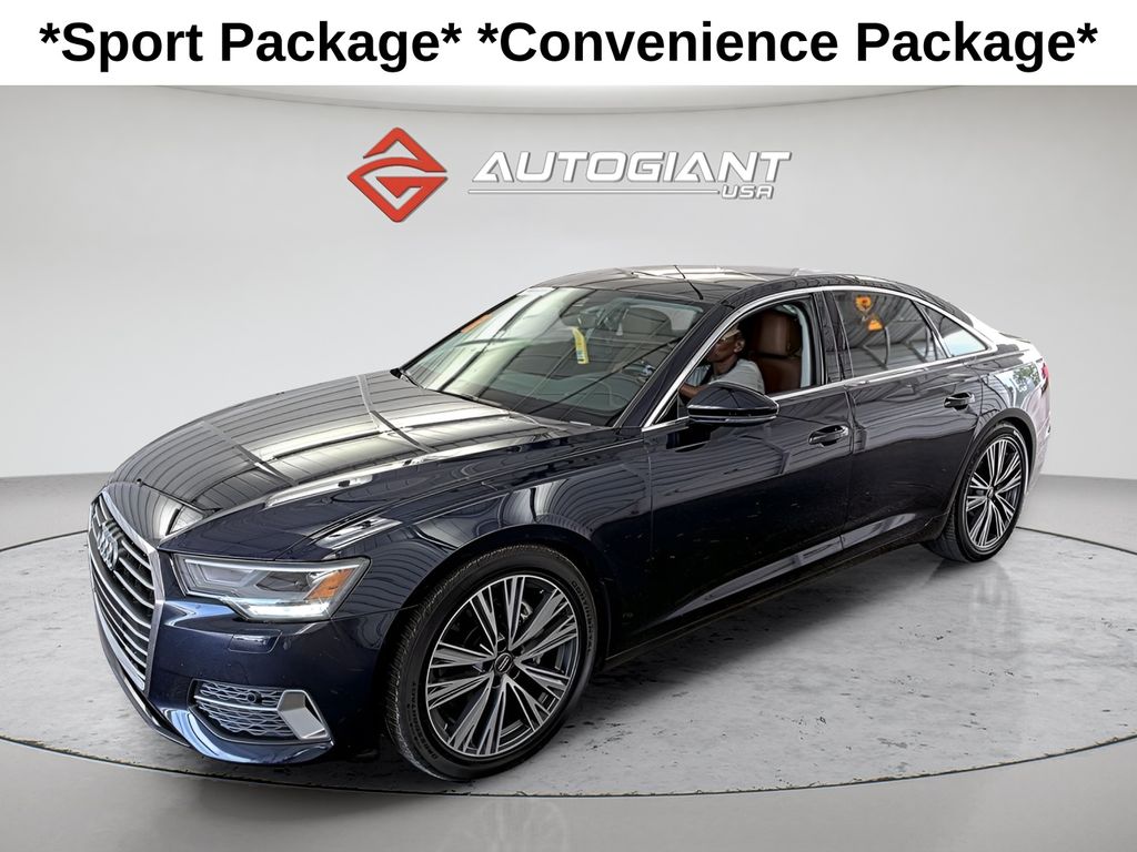 Firmament Blue Metallic 2019 Audi A6 45 TFSI quattro Premium Sedan AWD Sedan All-Wheel Drive 7-Speed Automatic