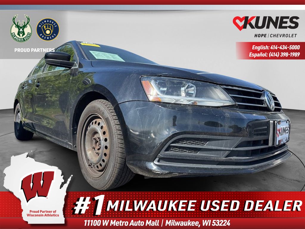 Black 2017 Volkswagen Jetta Sedan Front-Wheel Drive 6-Speed Automatic