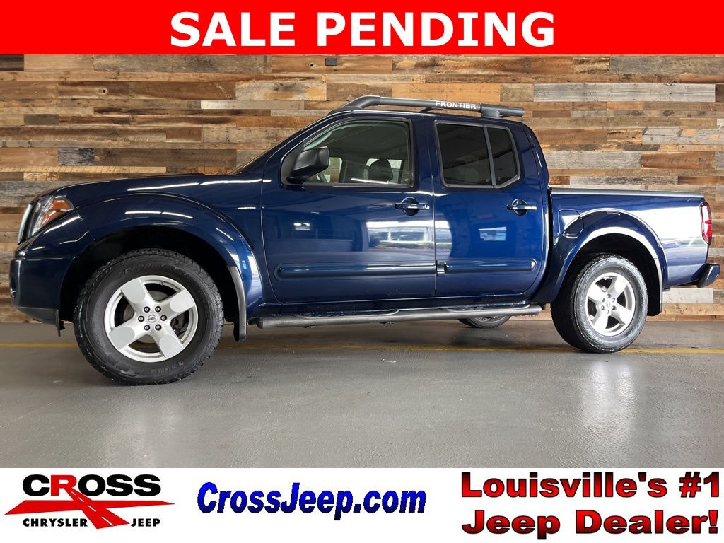 Majestic Blue 2007 Nissan Frontier LE Crew Cab 4WD Pickup Truck Four-Wheel Drive 5-Speed Automatic Overdrive