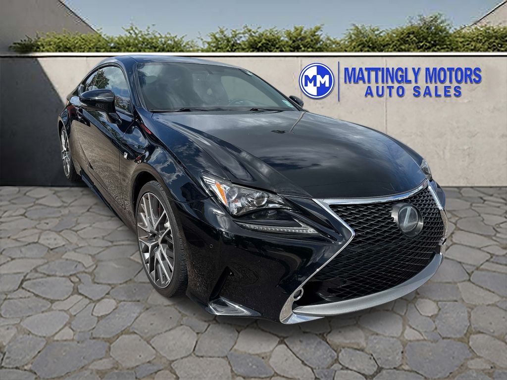 Black (Obsidian) 2017 Lexus RC Coupe Rear-Wheel Drive 8-Speed Dual Clutch