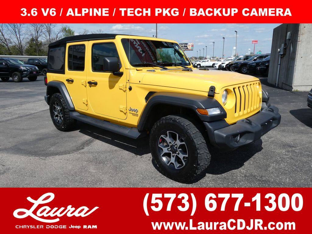 Hellayella Clearcoat 2019 Jeep Wrangler Unlimited Sport S 4WD SUV / Crossover Four-Wheel Drive 8-Speed Automatic