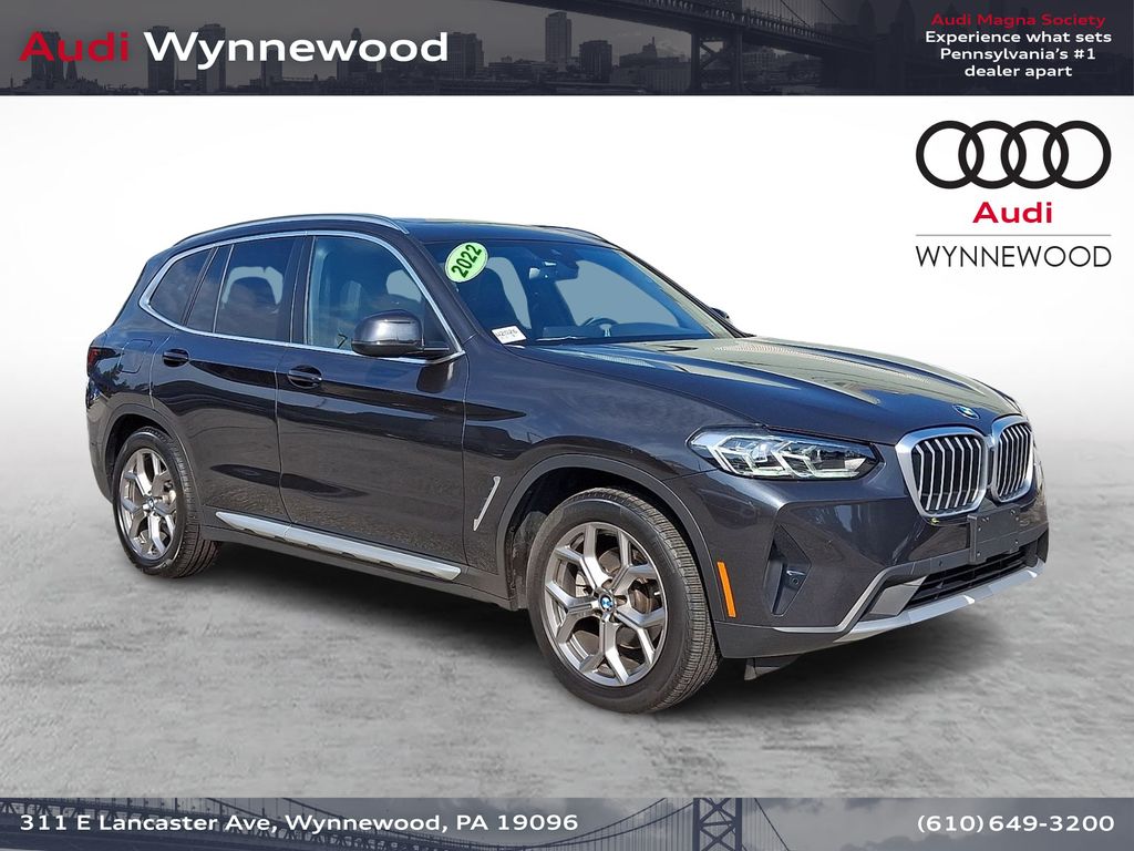 Gray (Dark Graphite Metallic) 2022 BMW X3 SUV / Crossover All-Wheel Drive 8-Speed Automatic