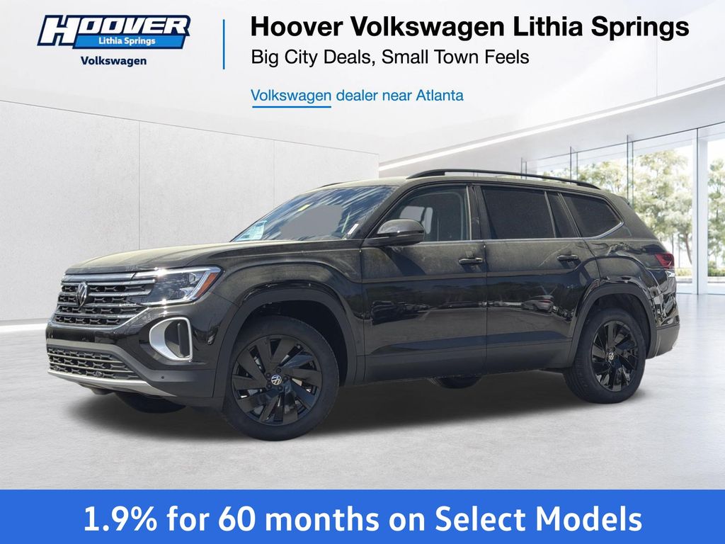 Deep Black Pearl 2026 Volkswagen Atlas SUV / Crossover Front-Wheel Drive 8-Speed Automatic