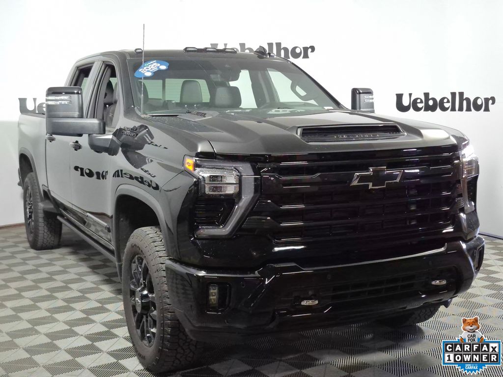 Black 2025 Chevrolet Silverado 2500HD Pickup Truck Four-Wheel Drive Automatic