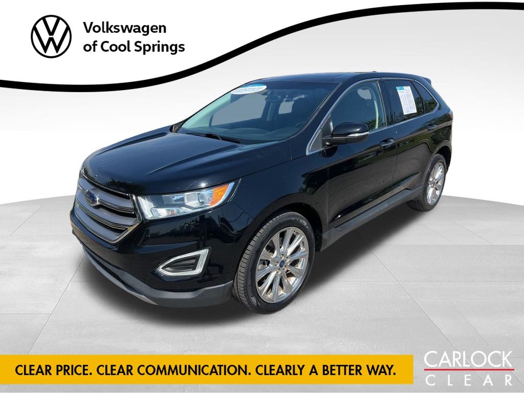 Shadow Black 2017 Ford Edge Titanium AWD SUV / Crossover All-Wheel Drive 6-Speed Automatic