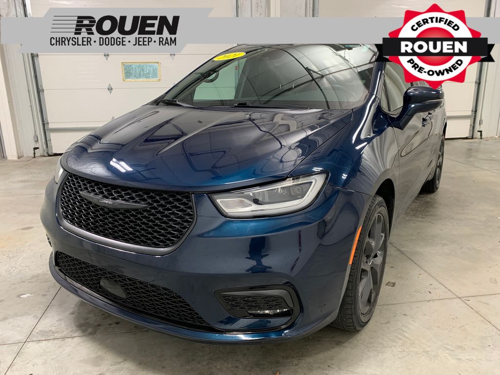 Fathom Blue Pearlcoat 2021 Chrysler Pacifica Minivan All-Wheel Drive 9-Speed Automatic