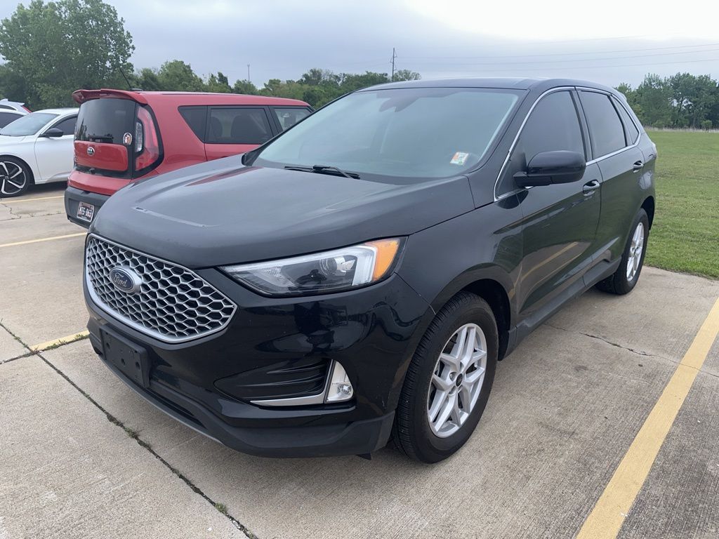 Agate Black Metallic 2023 Ford Edge SEL AWD SUV / Crossover All-Wheel Drive 8-Speed Automatic