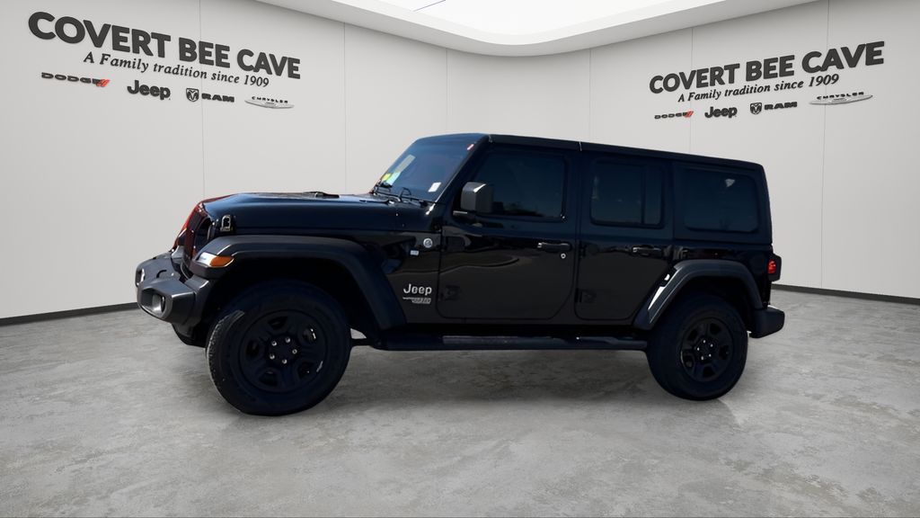 Used 2021 Black Jeep Unlimited Sport image 4