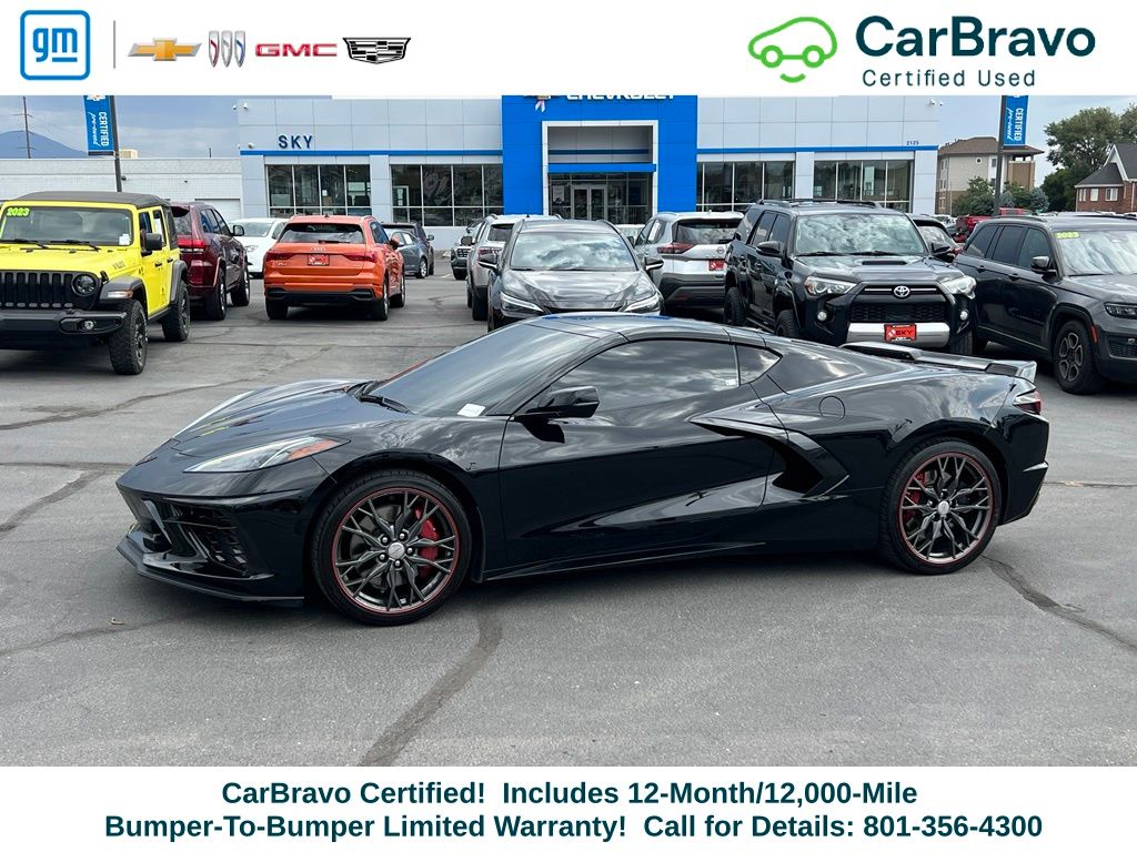 Black 2023 Chevrolet Corvette Coupe Rear-Wheel Drive 8-Speed Dual Clutch