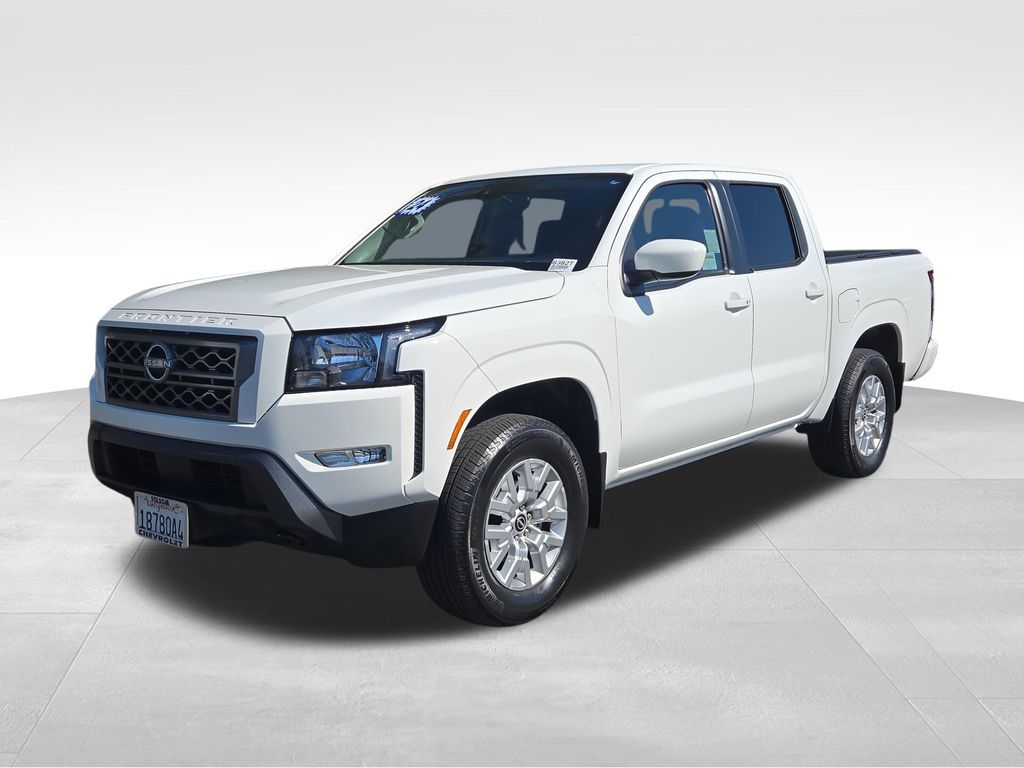 Glacier White 2024 Nissan Frontier Pickup Truck Four-Wheel Drive 9-Speed Automatic Overdrive