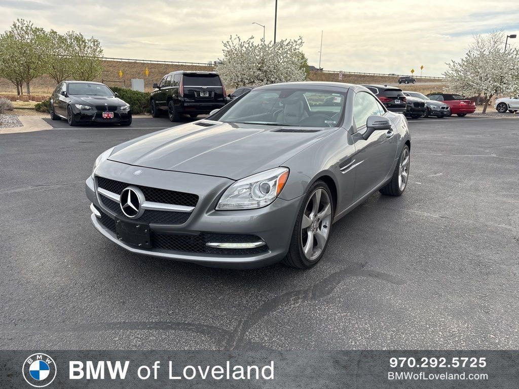Gray 2012 Mercedes-Benz SLK 350 Convertible Rear-Wheel Drive 7-Speed Automatic