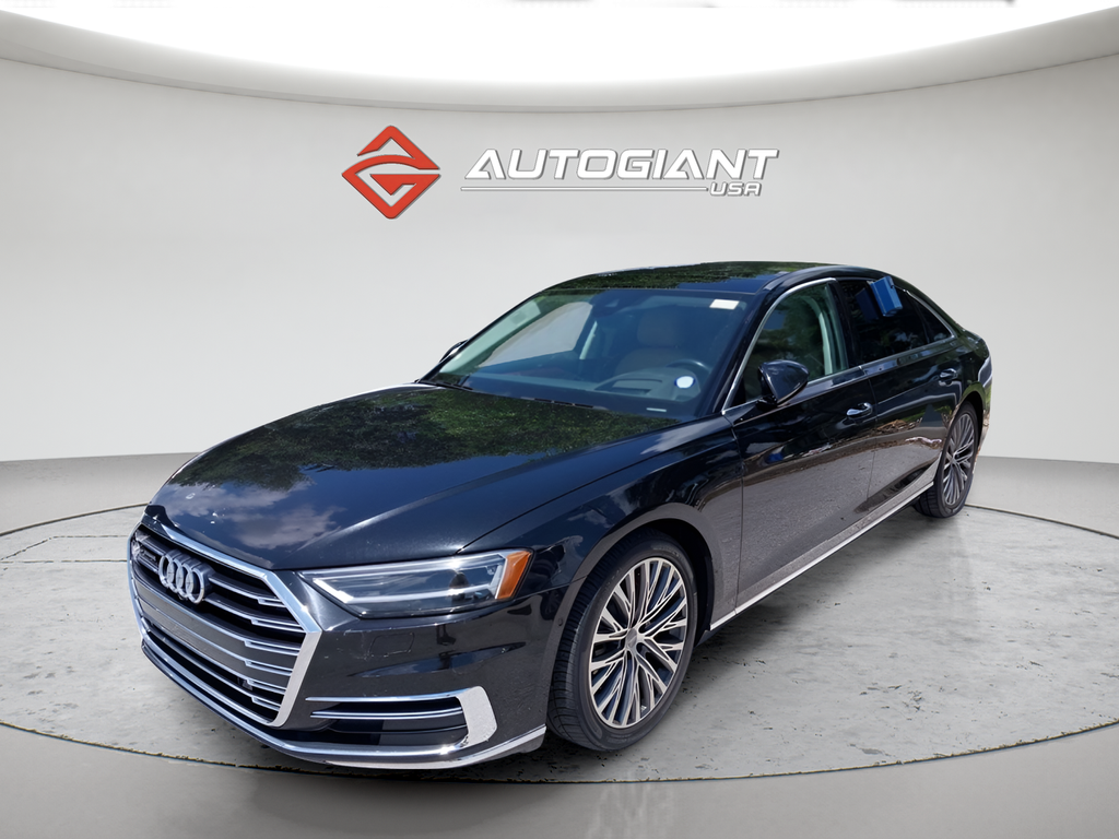 Black Metallic 2019 Audi A8 Sedan All-Wheel Drive 8-Speed Automatic