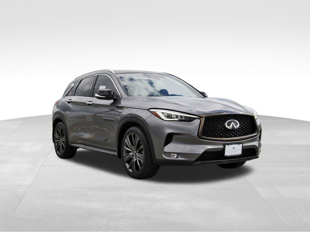 Gray (Graphite Shadow) 2020 INFINITI QX50 Essential FWD SUV / Crossover Front-Wheel Drive Continuously Variable Transmission
