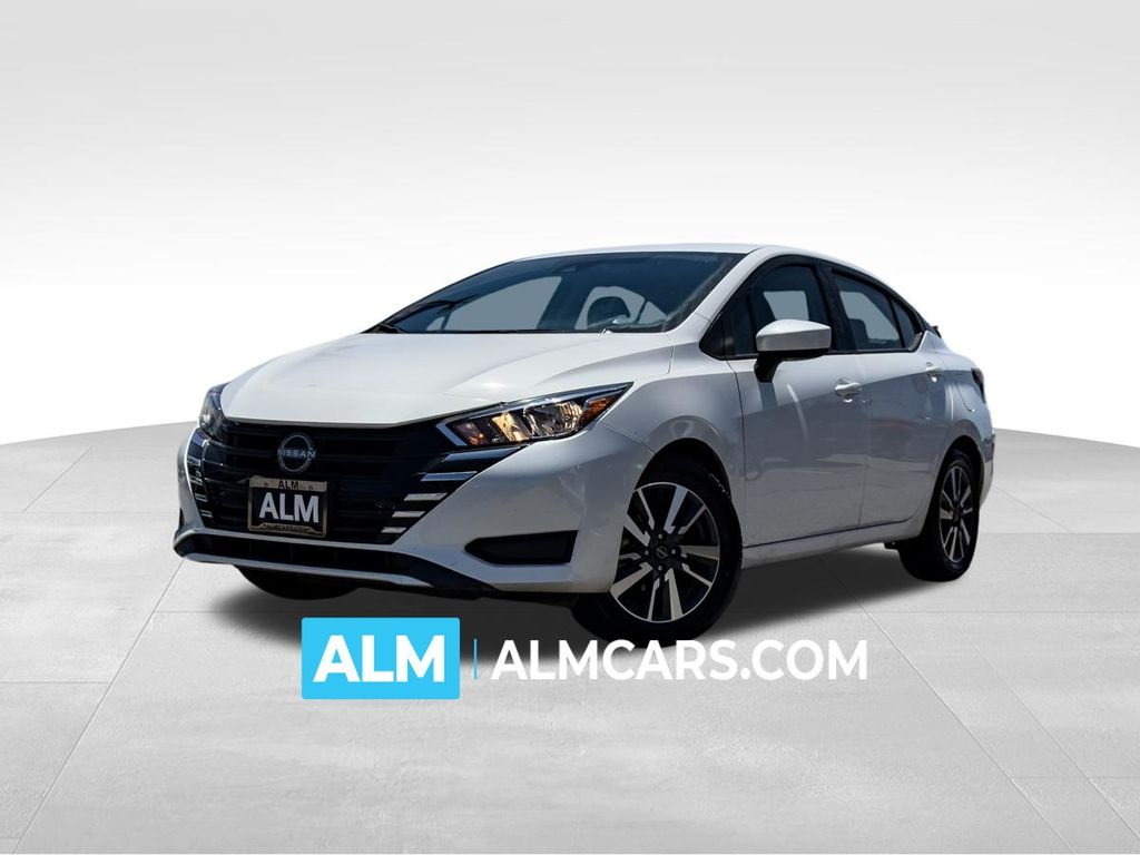 Aspen White Tricoat 2024 Nissan Versa Sedan Front-Wheel Drive Continuously Variable Transmission