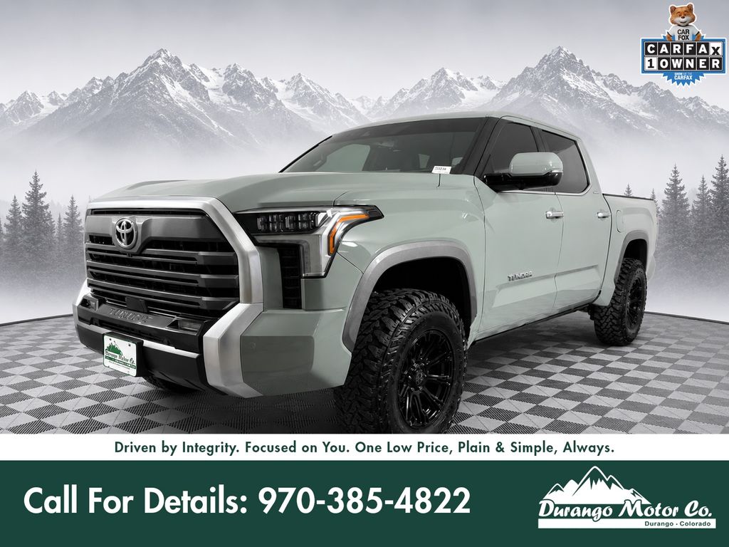 Lunar Rock 2025 Toyota Tundra Limited CrewMax Cab 4WD Pickup Truck Four-Wheel Drive Automatic