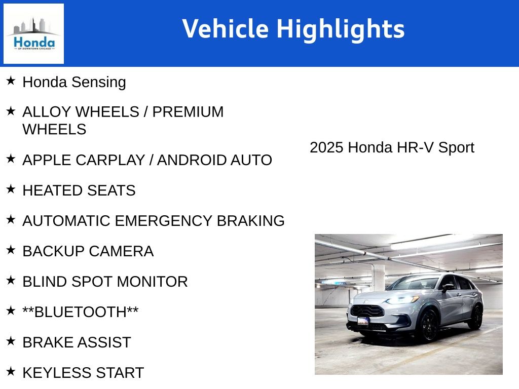 2025 Honda HR-V Sport 7