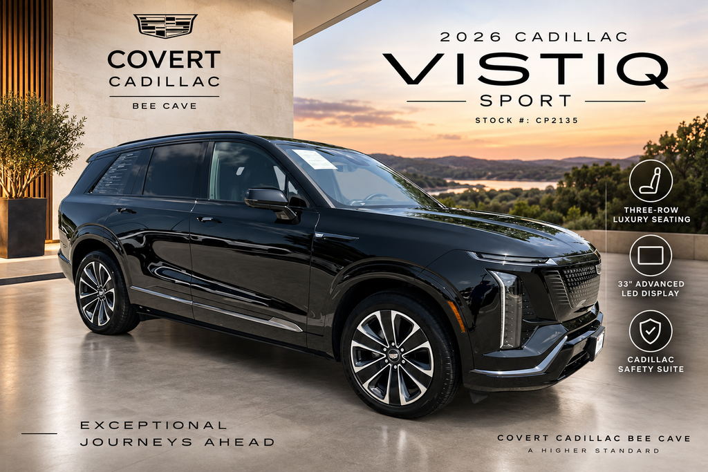 Stellar Black Metallic 2026 Cadillac VISTIQ SUV / Crossover All-Wheel Drive 1-Speed Automatic