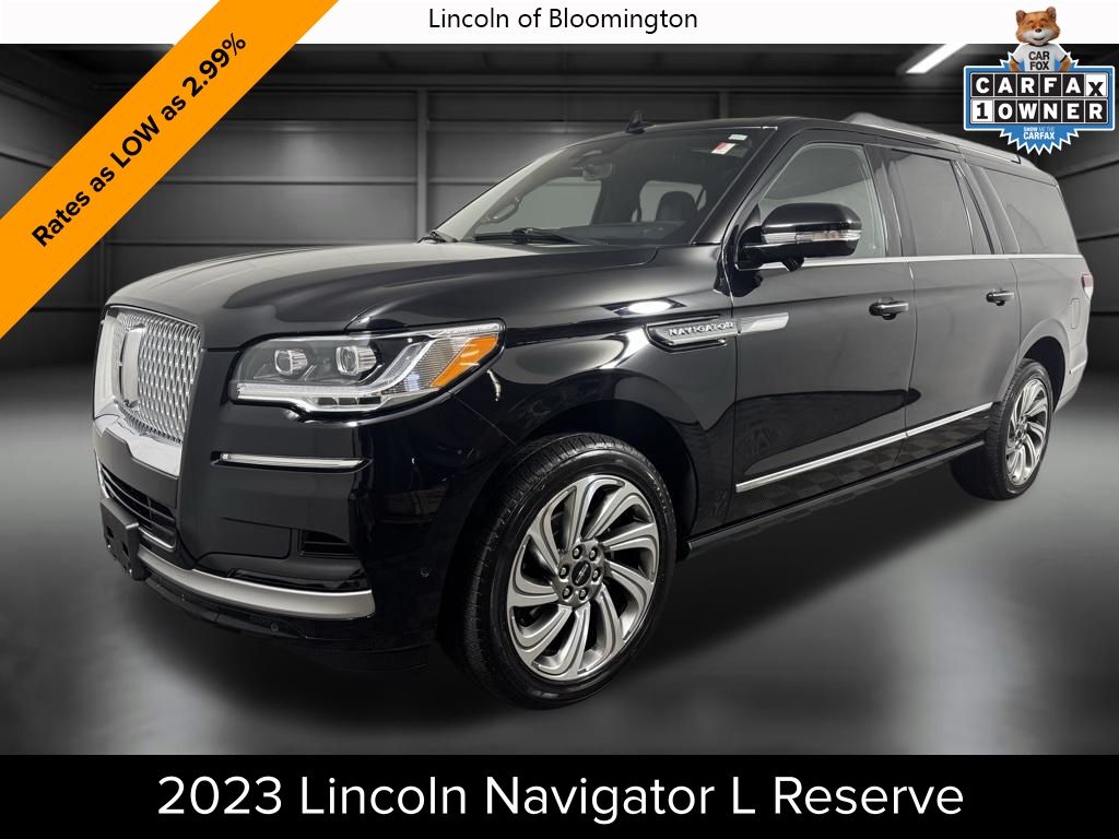 Black Metallic 2023 Lincoln Navigator L Reserve 4WD SUV / Crossover Four-Wheel Drive Automatic