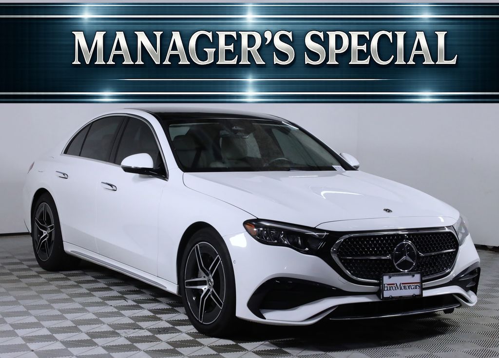Polar White 2025 Mercedes-Benz E-Class Sedan All-Wheel Drive 9-Speed Automatic