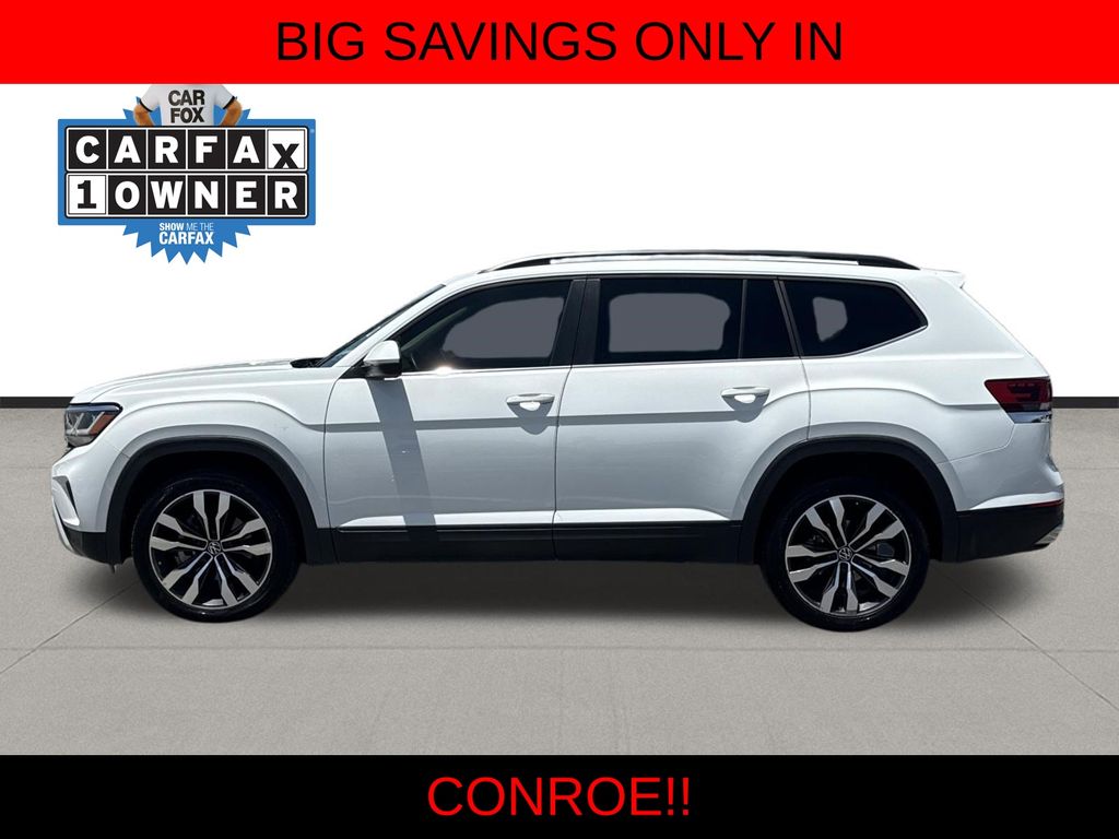 2022 Volkswagen Atlas 3.6L V6 SE w/Technology White at North Houston Mitsubishi