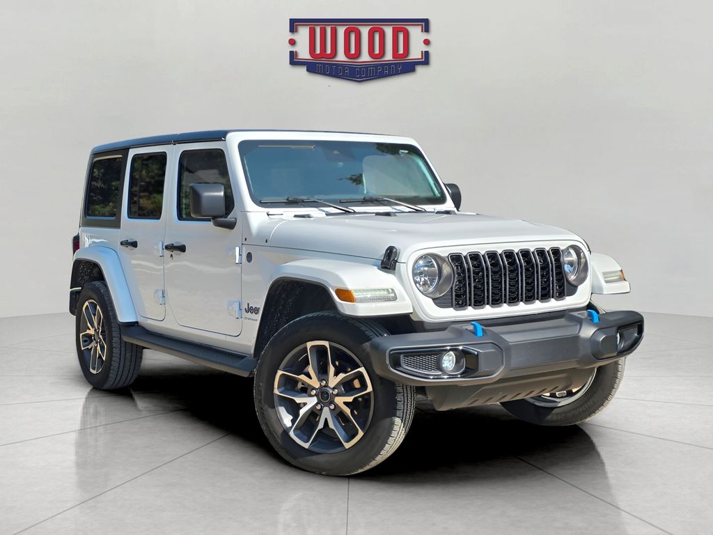 Bright White Clearcoat 2024 Jeep Wrangler 4xe SUV / Crossover Four-Wheel Drive 8-Speed Automatic
